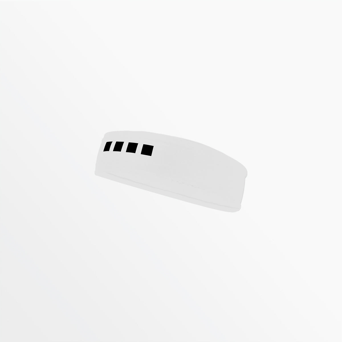 Narrow Regular Width Headband With Grip and 4 Cube Logo