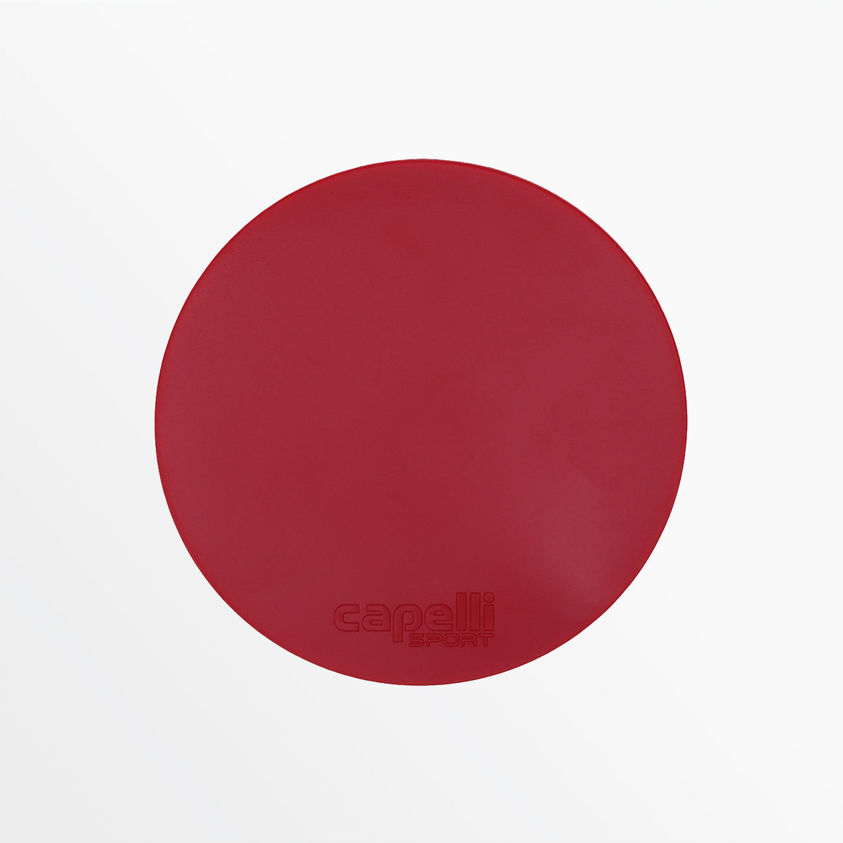 Red circular field hockey penalty card