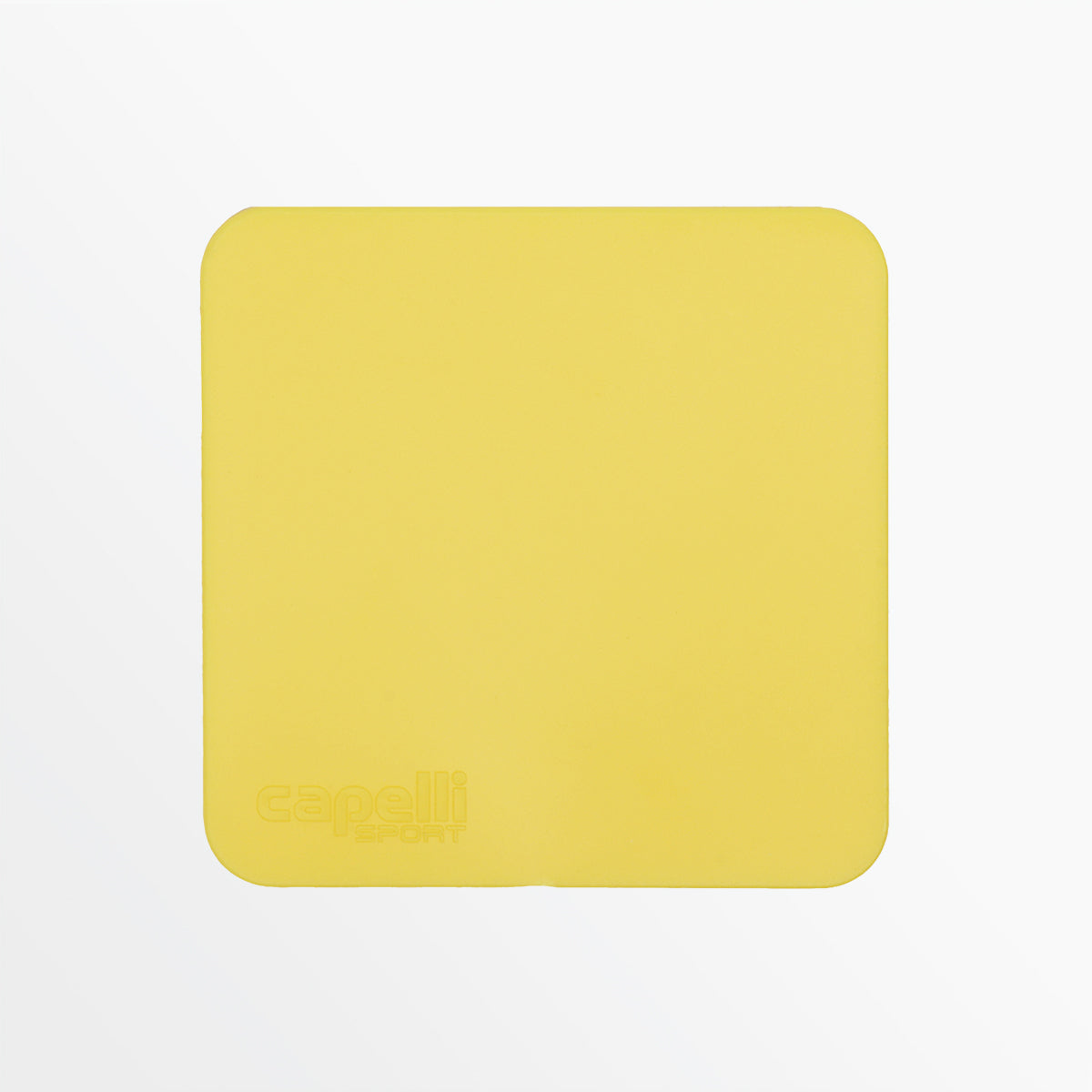 Yellow square field hockey penalty card