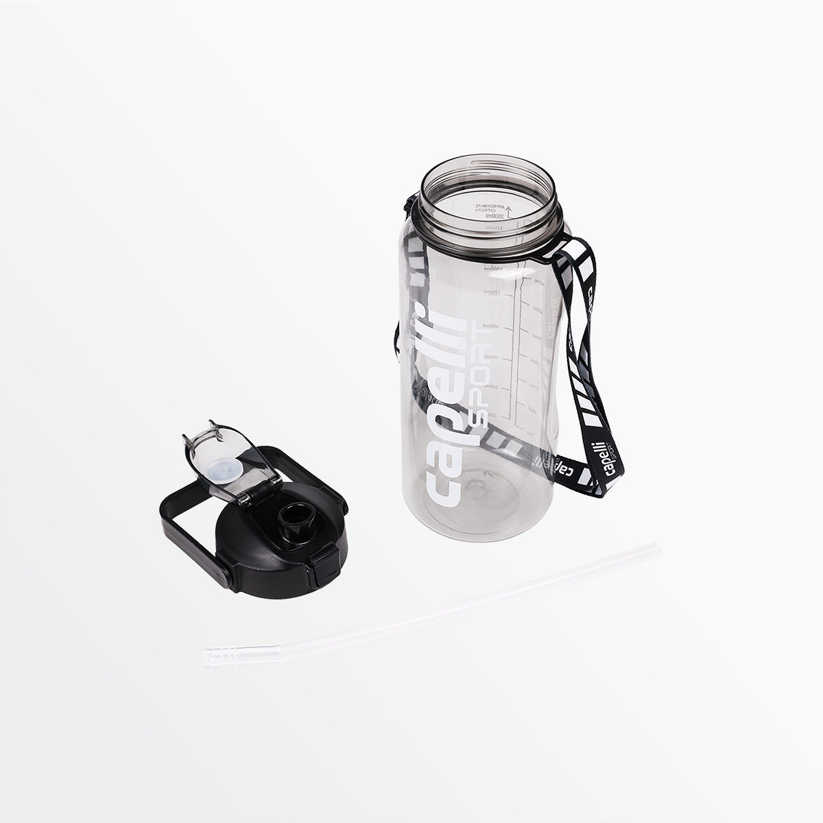70 Oz Plastic Water Jug With Straw Cover Top Capelli Sport