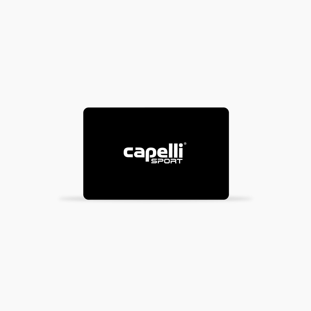 Digital gift card with Capelli Sport logo on black card