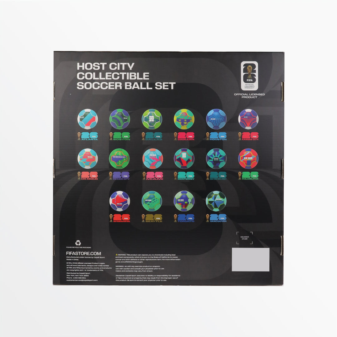 FIFA World Cup 26™ Host Cities Soccer Ball Set - 16 Balls - Size 1