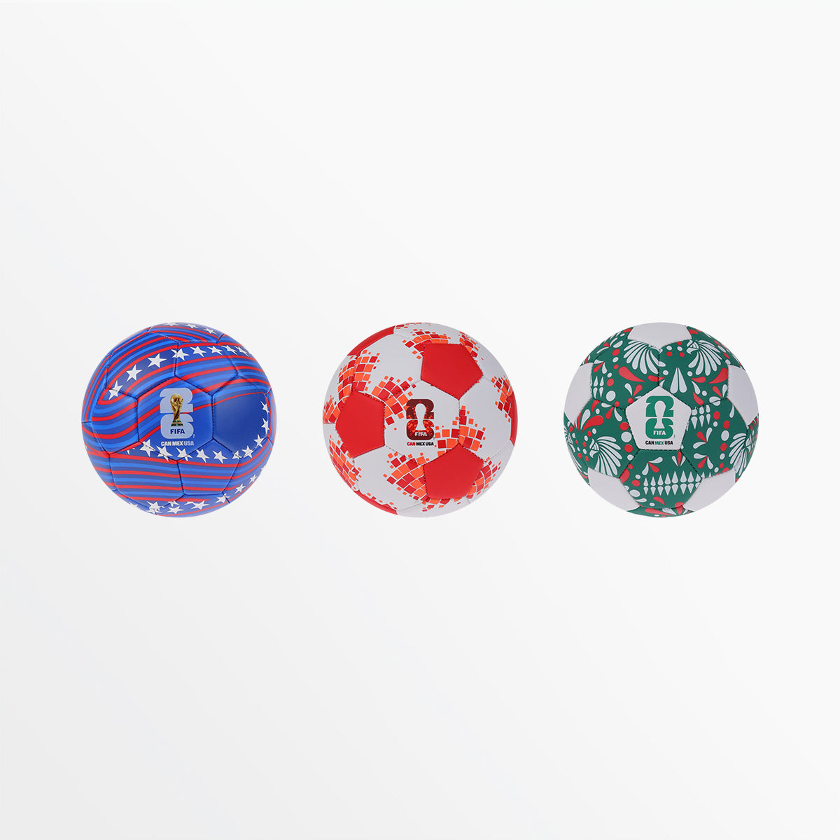FIFA World Cup 26™ Host Country Soccer Ball Set - 3 Balls - Size 1 Capelli Sport