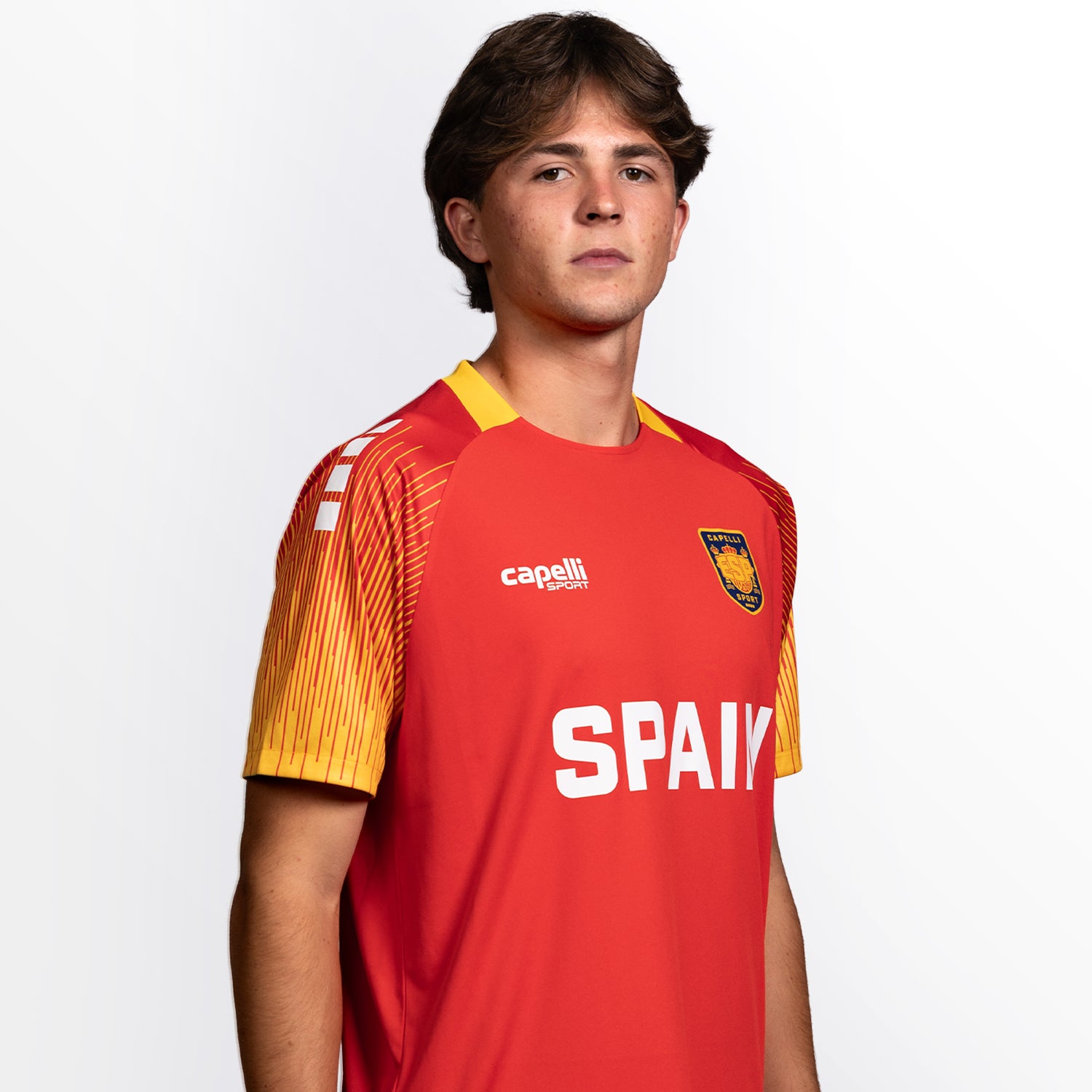 Capelli Sport Spain Home Met Lines Soccer Jersey Capelli Sport S