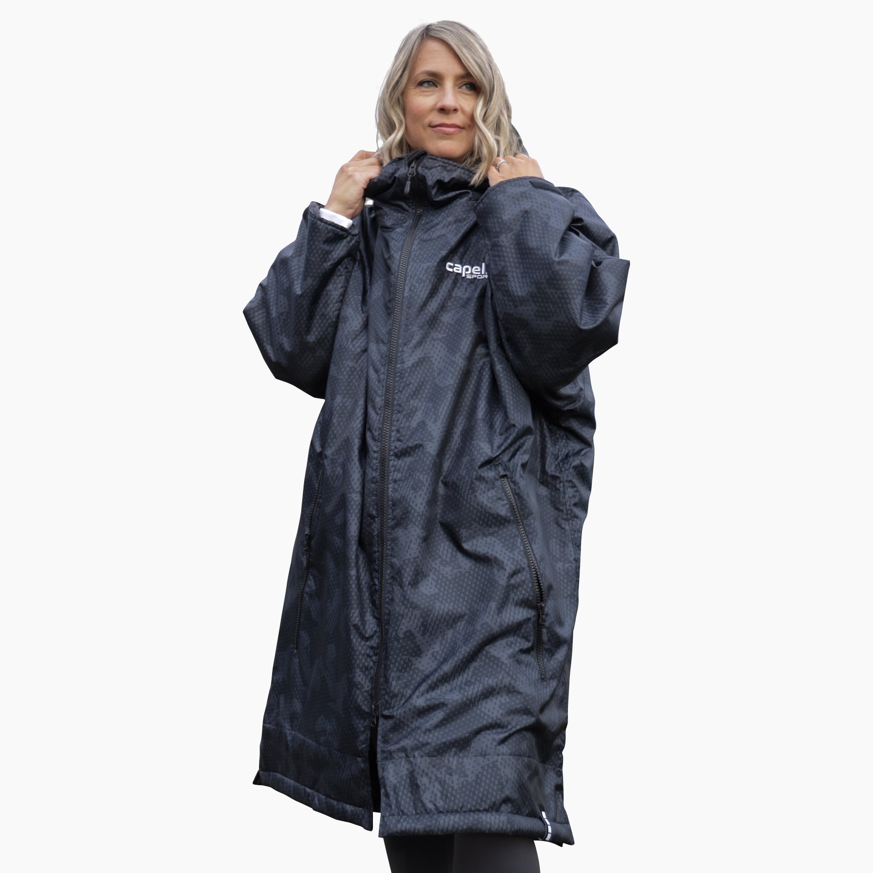 Adult Unisex Geo Camo Spectator Blanket Jacket Capelli Sport