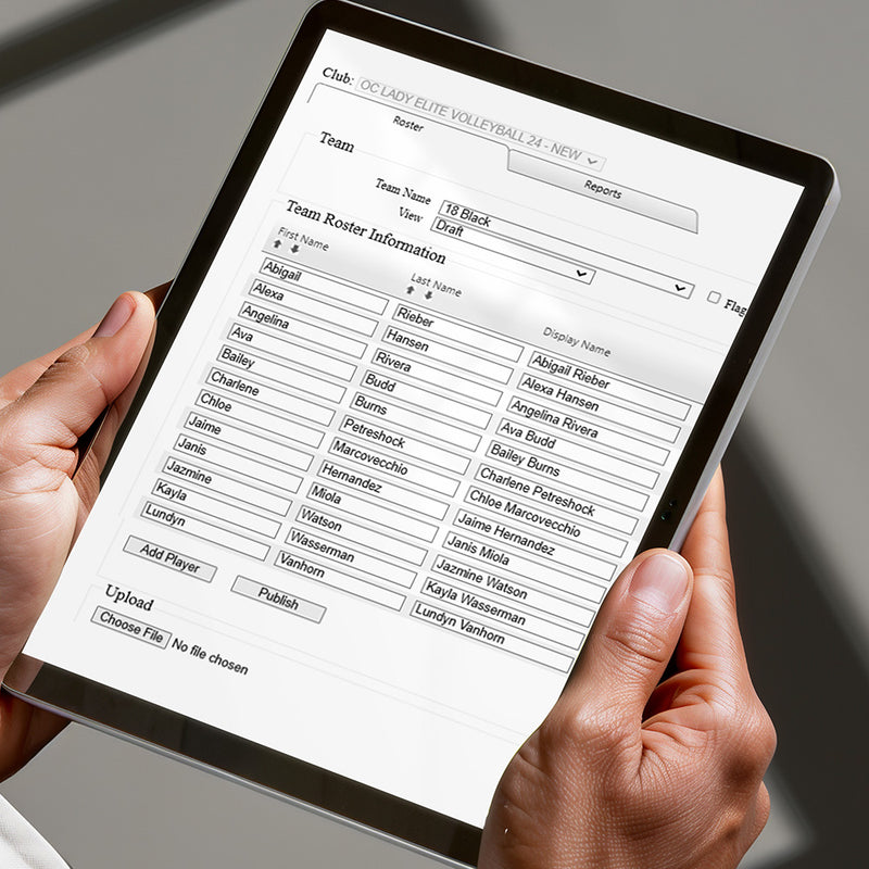 Roster Mockup - Capelli Sport