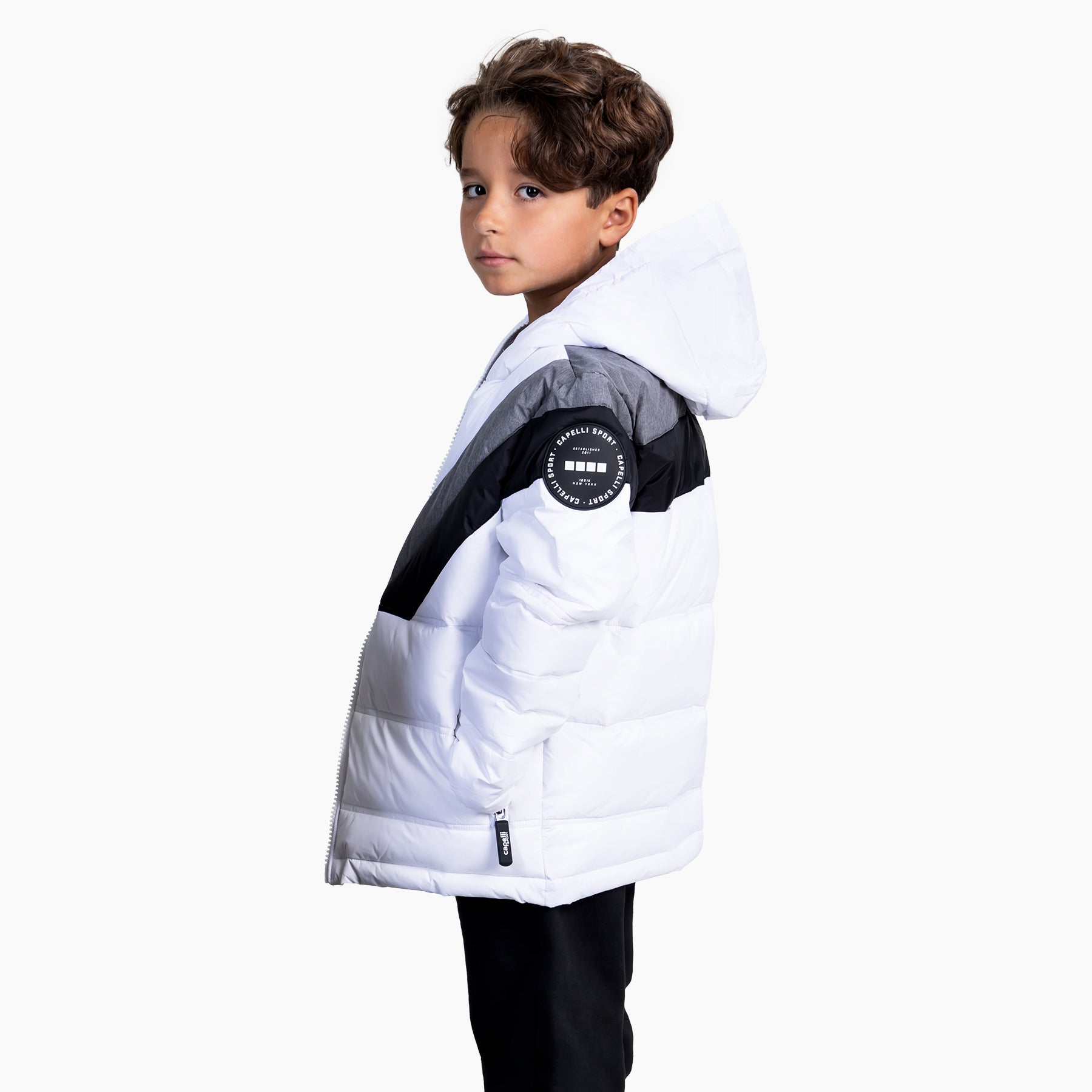Youth Color Blocked Winter Jacket Capelli Sport