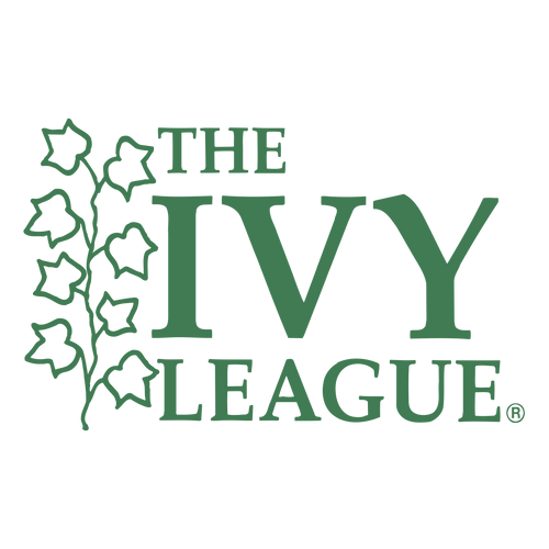 The Ivy League logo in green, featuring the text 'THE IVY LEAGUE' with a decorative ivy vine and leaves on the left, set against a plain white background.