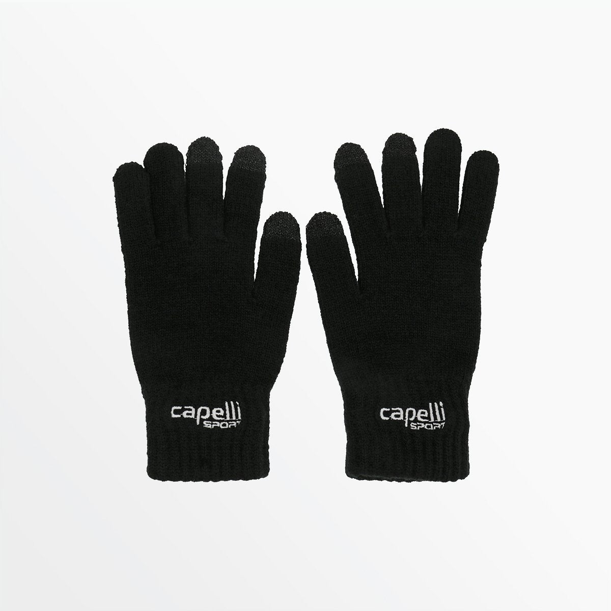 YOUTH BRANDED KNIT GLOVE WITH 3 FINGER TOUCH