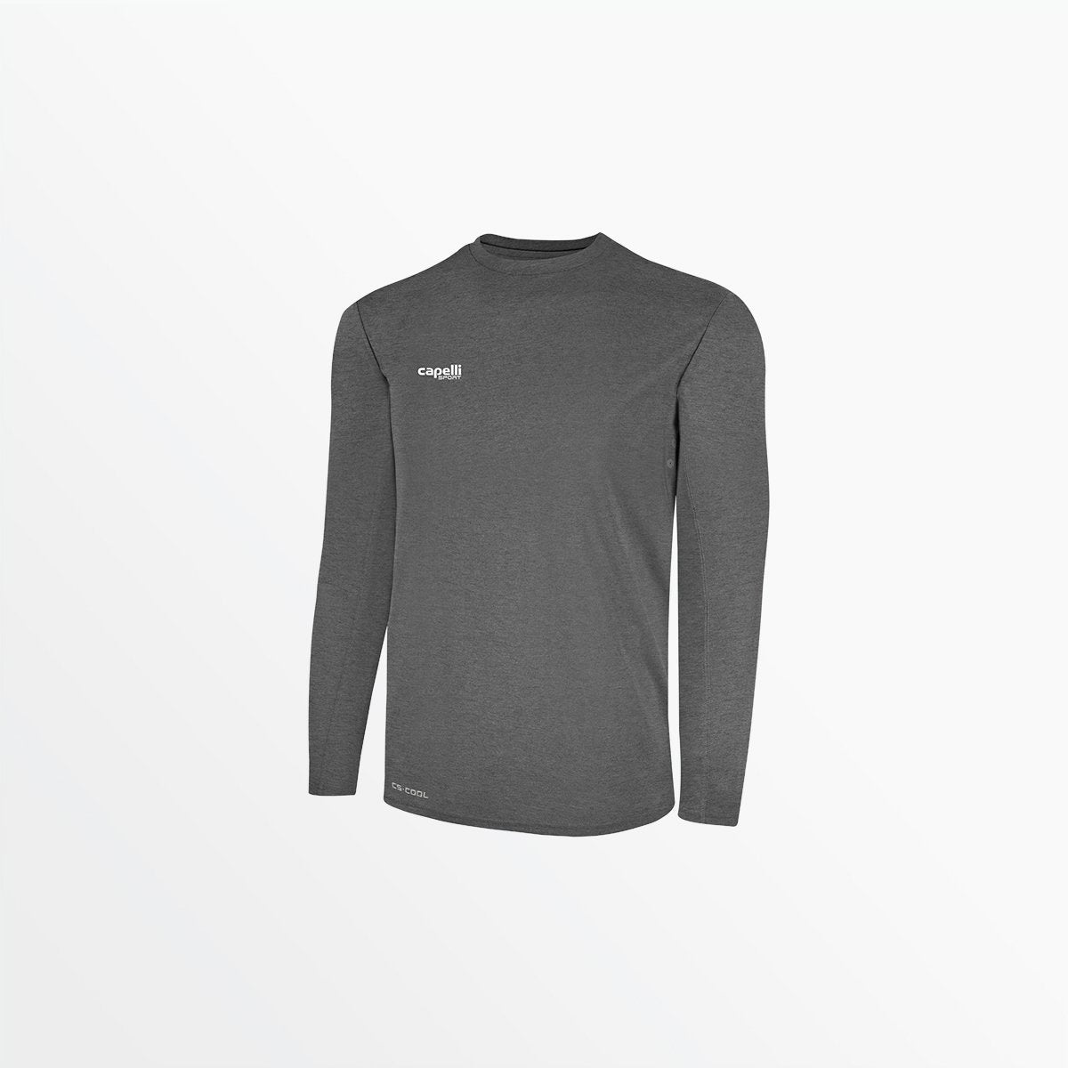 Youth Basics I Long Sleeve Training Top Capelli Sport XXS Dark Heather Grey