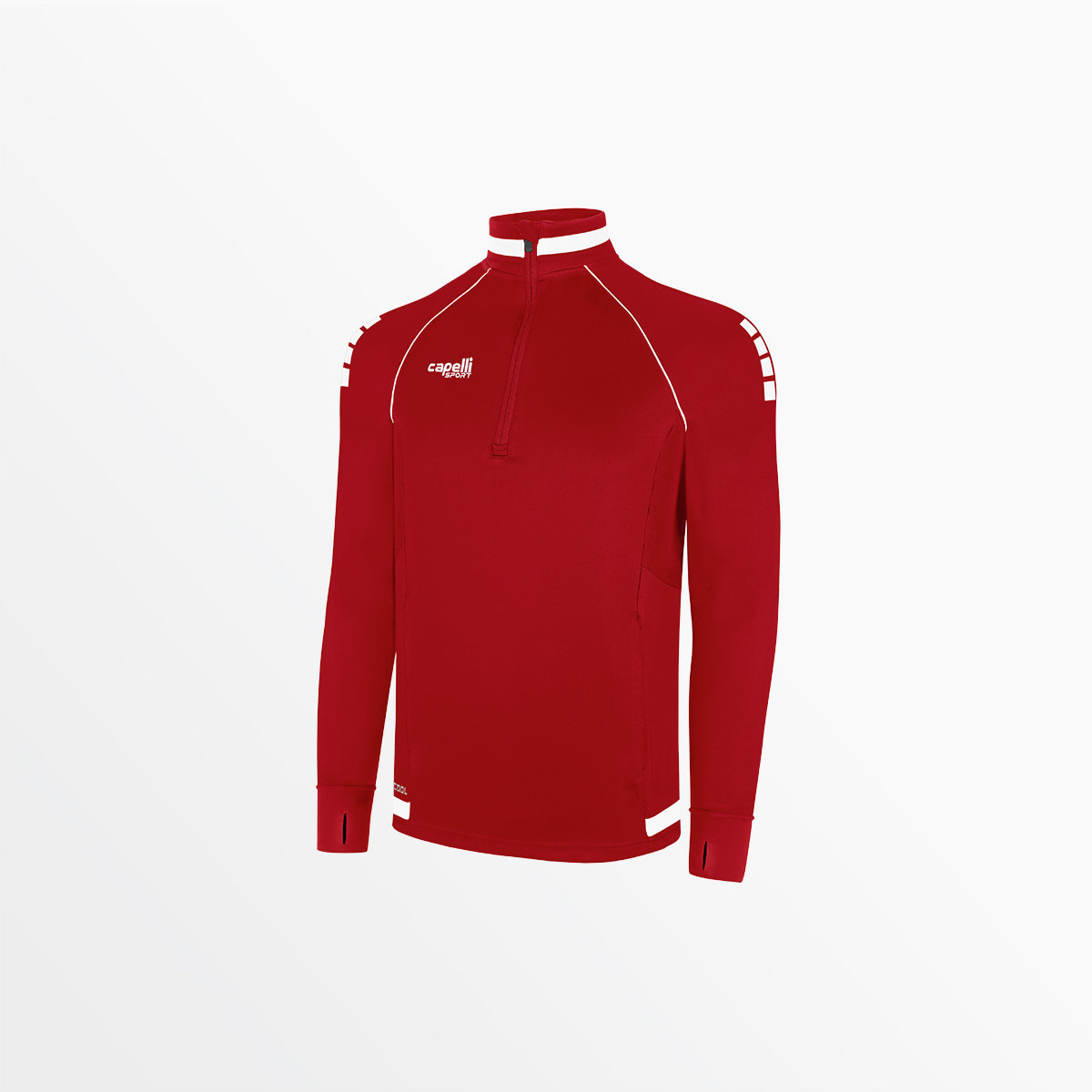Youth Uptown 1/4 Zip Training Top Capelli Sport XS Red