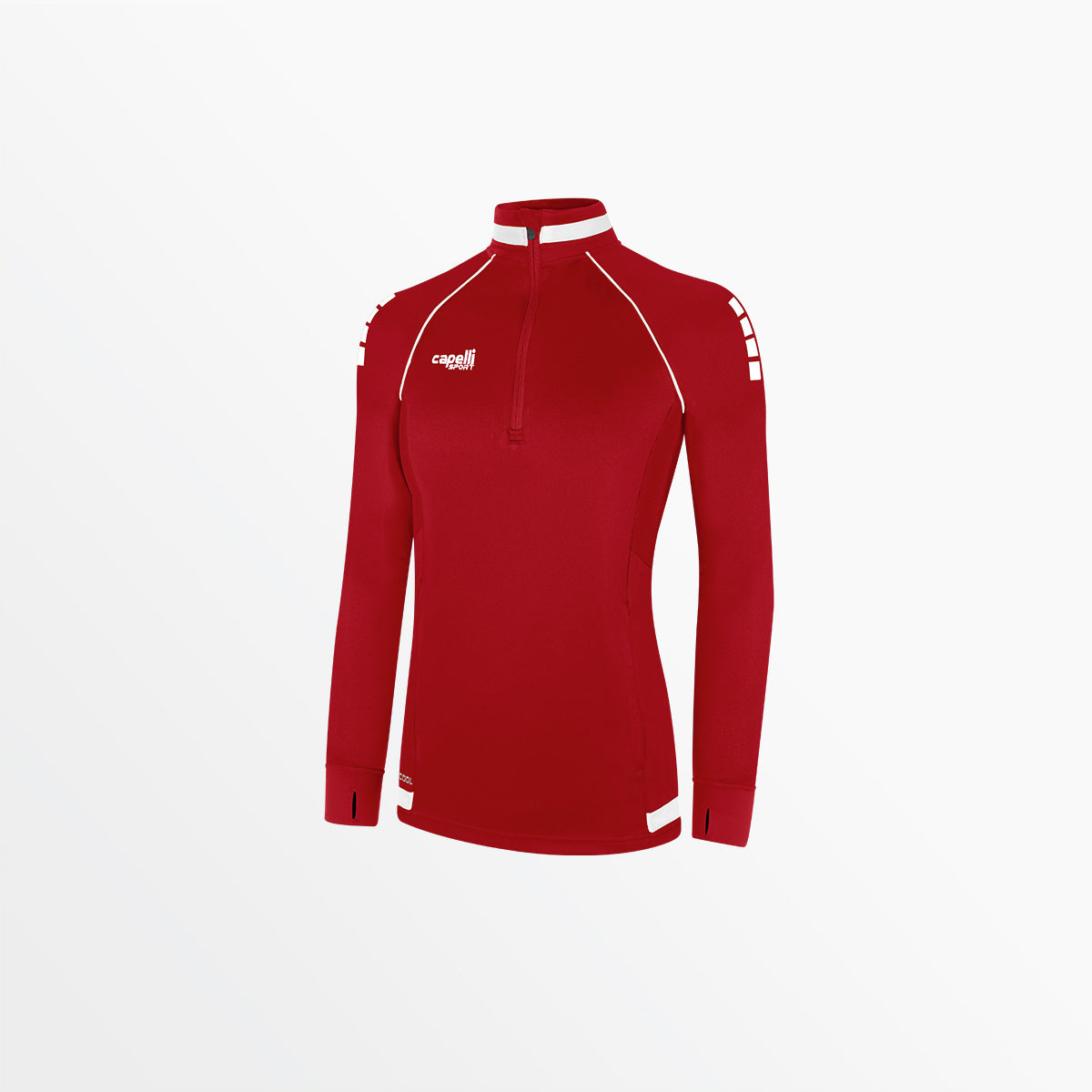 Women's Uptown 1/4 Zip Training Top Capelli Sport XS Red