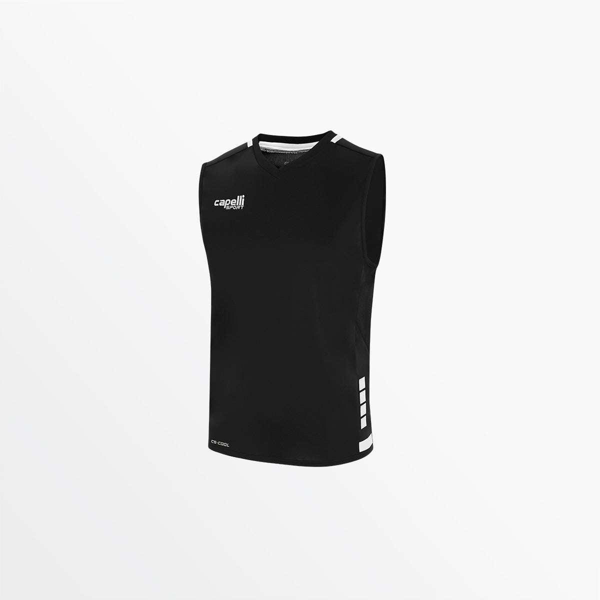 Youth Uptown V-Neck Sleeveless Training Top Capelli Sport Black XS