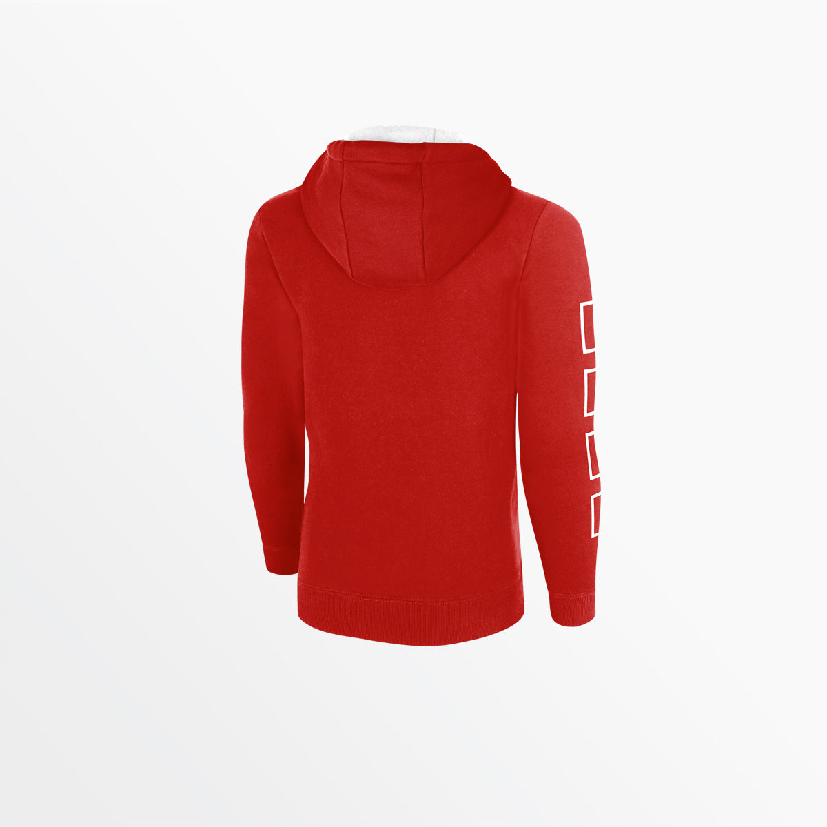 Youth Fleece Hoodie With Logo and 4 Cube Sleeves Capelli Sport