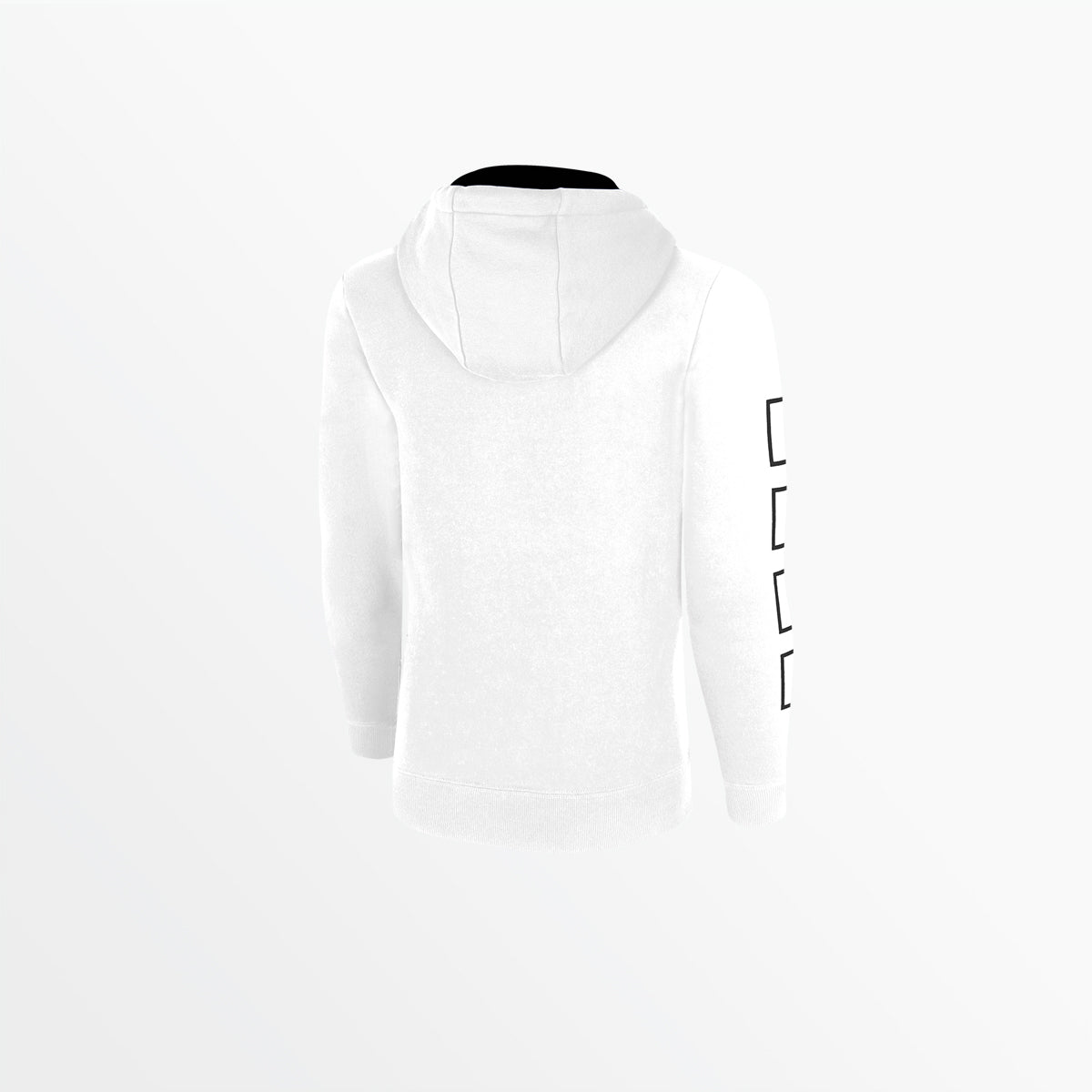 Youth Fleece Hoodie With Logo and 4 Cube Sleeves Capelli Sport