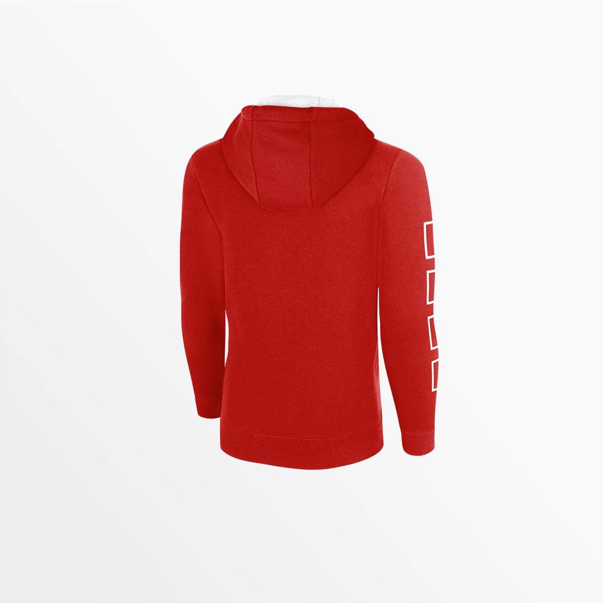 Men's Fleece Hoodie With Logo and 4 Cube Sleeves Capelli Sport