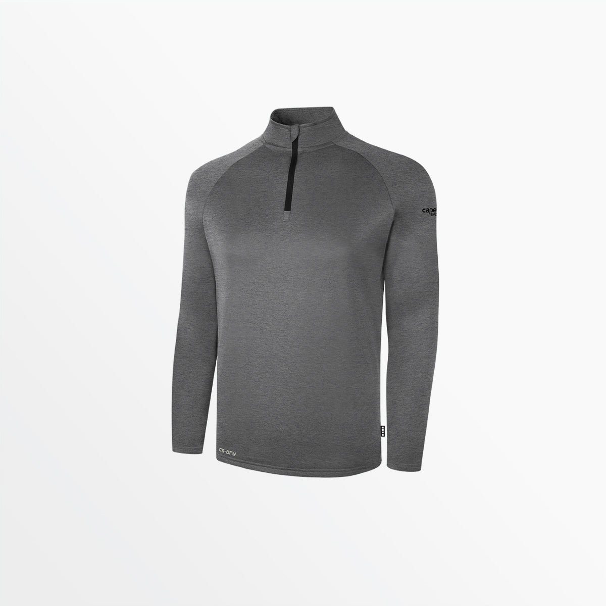 Youth Basics Therma Fleece 1/4 Zip Top Capelli Sport M Dark Heather Grey