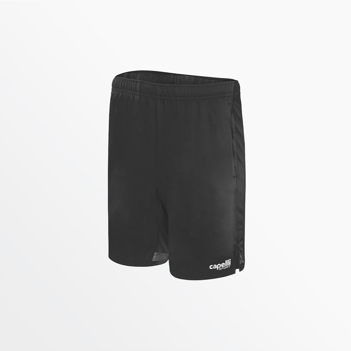 Men's Classic Woven Running Shorts With Inner Brief 8'' Inseam Capelli Sport M Dark Grey