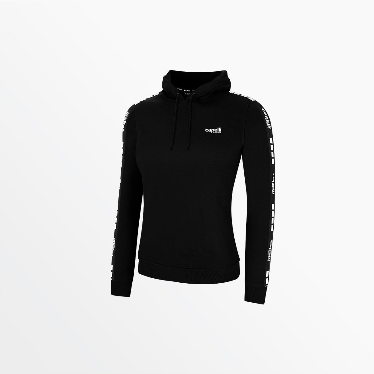 Women's Signature Cropped Pullover Hoodie Capelli Sport XS Black