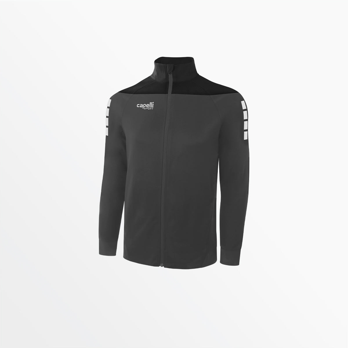 Men's Tribeca Training Jacket Capelli Sport S Dark Grey Black