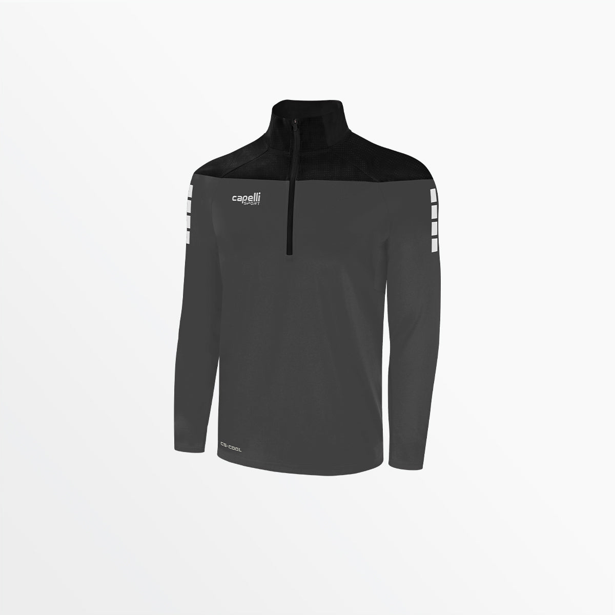 Youth Tribeca 1/4 Zip Training Jacket Capelli Sport XXS Dark Grey Black