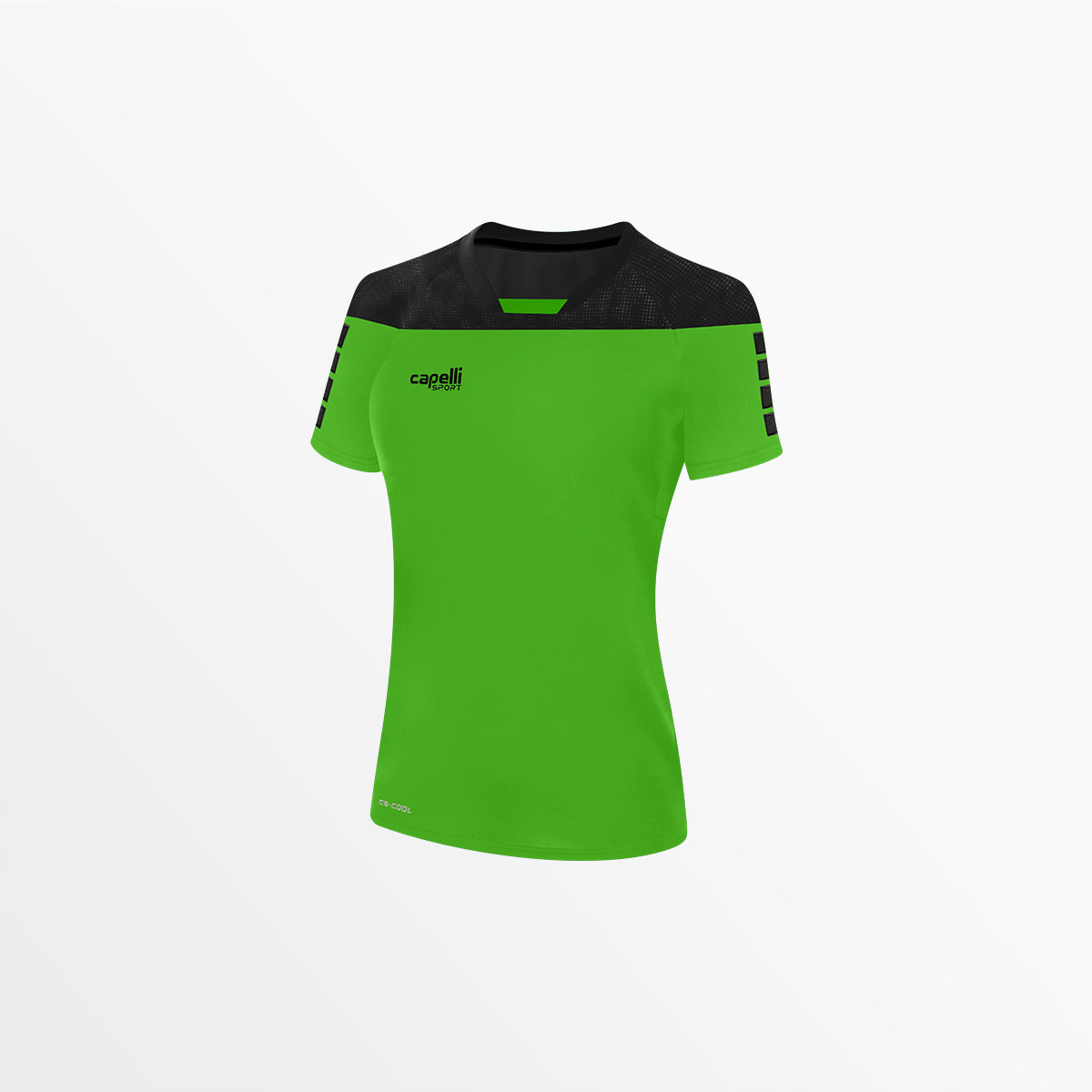 Women's Tribeca Short Sleeve Training Top Capelli Sport XS Power Green Black
