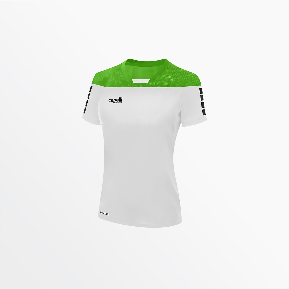 Women's Tribeca Short Sleeve Training Top Capelli Sport XL White Power Green