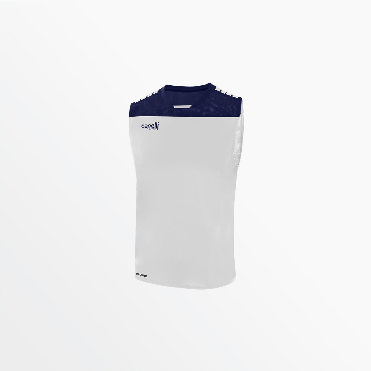 Men's Tribeca Men's Sleeveless Training Top Capelli Sport S White Navy