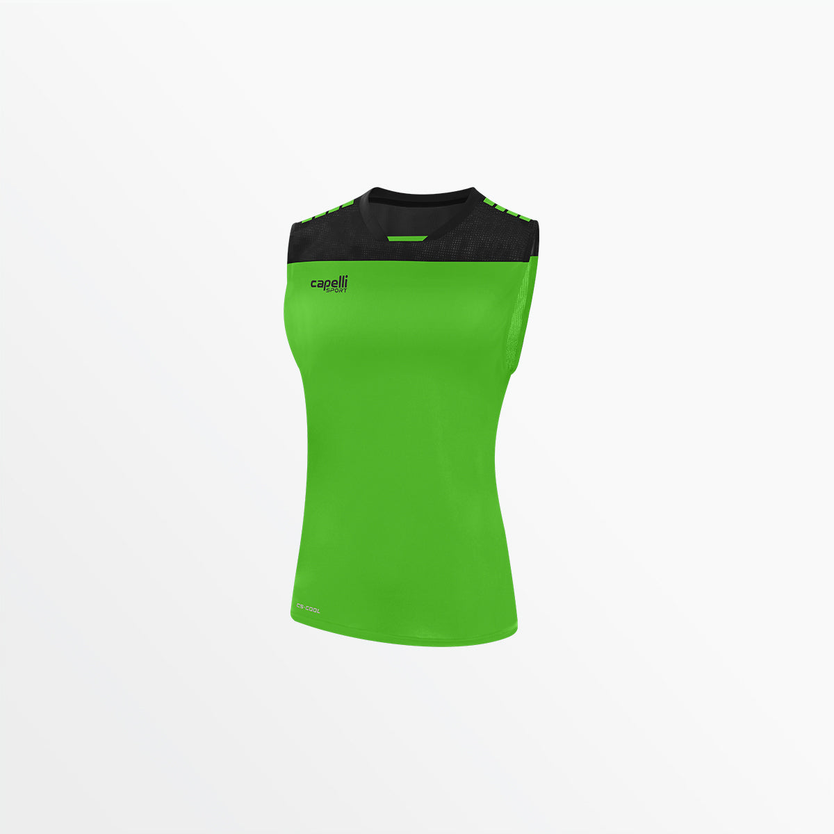 Women's Tribeca Sleeveless Training Top Capelli Sport XS Power Green Black