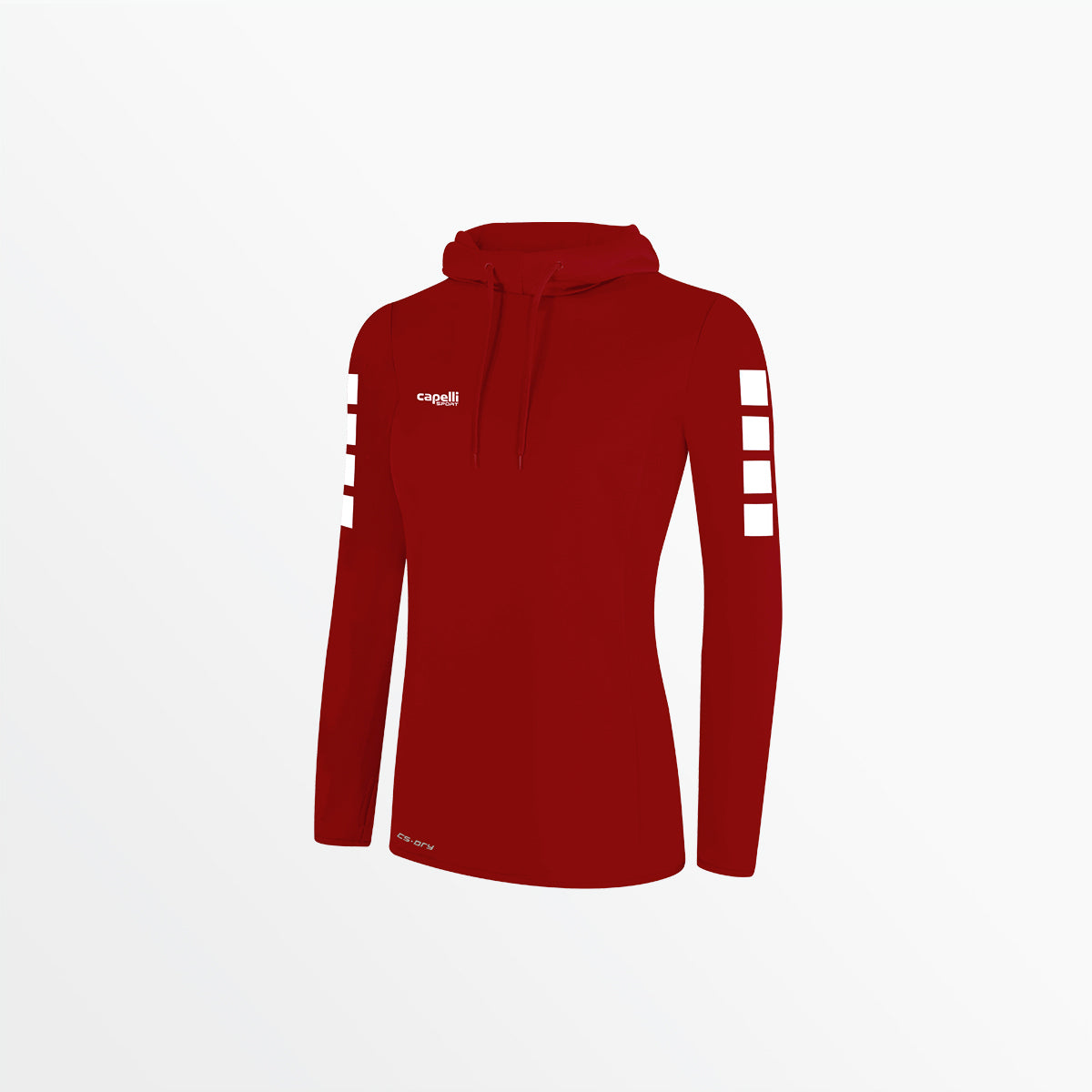 Women's Basics I Hooded Training Top Capelli Sport XS Red
