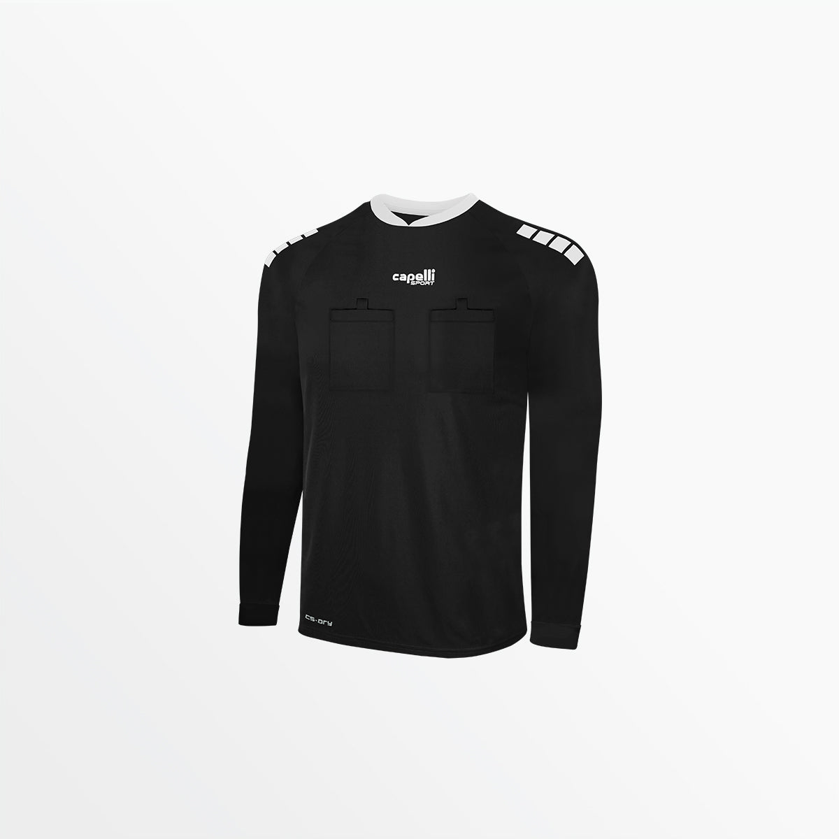Adult Basics Referee Long Sleeve Jersey Capelli Sport XS Black