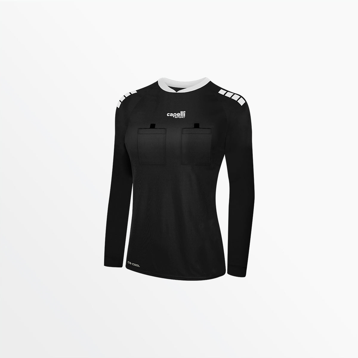 Women's Basics Referee Long Sleeve Jersey Capelli Sport XS Black