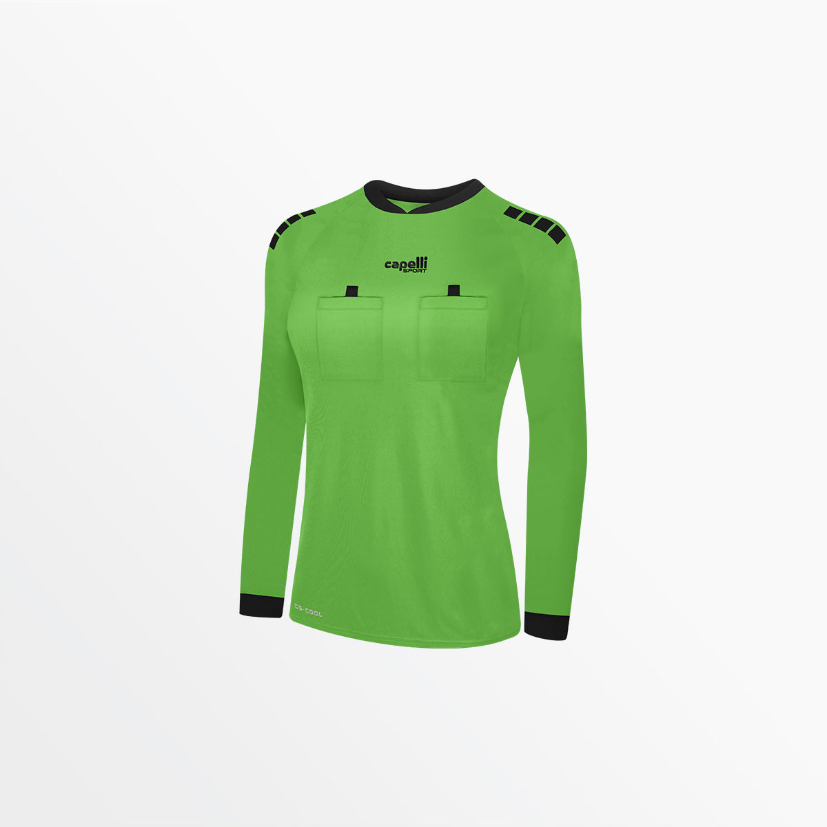 Women's Basics Referee Long Sleeve Jersey Capelli Sport M Referee Green