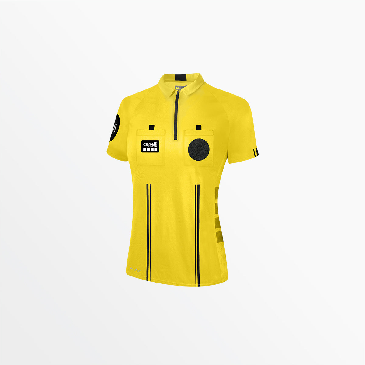 Women's Official Referee 1/4 Zip Short Sleeve Jersey Capelli Sport XS Referee Yellow