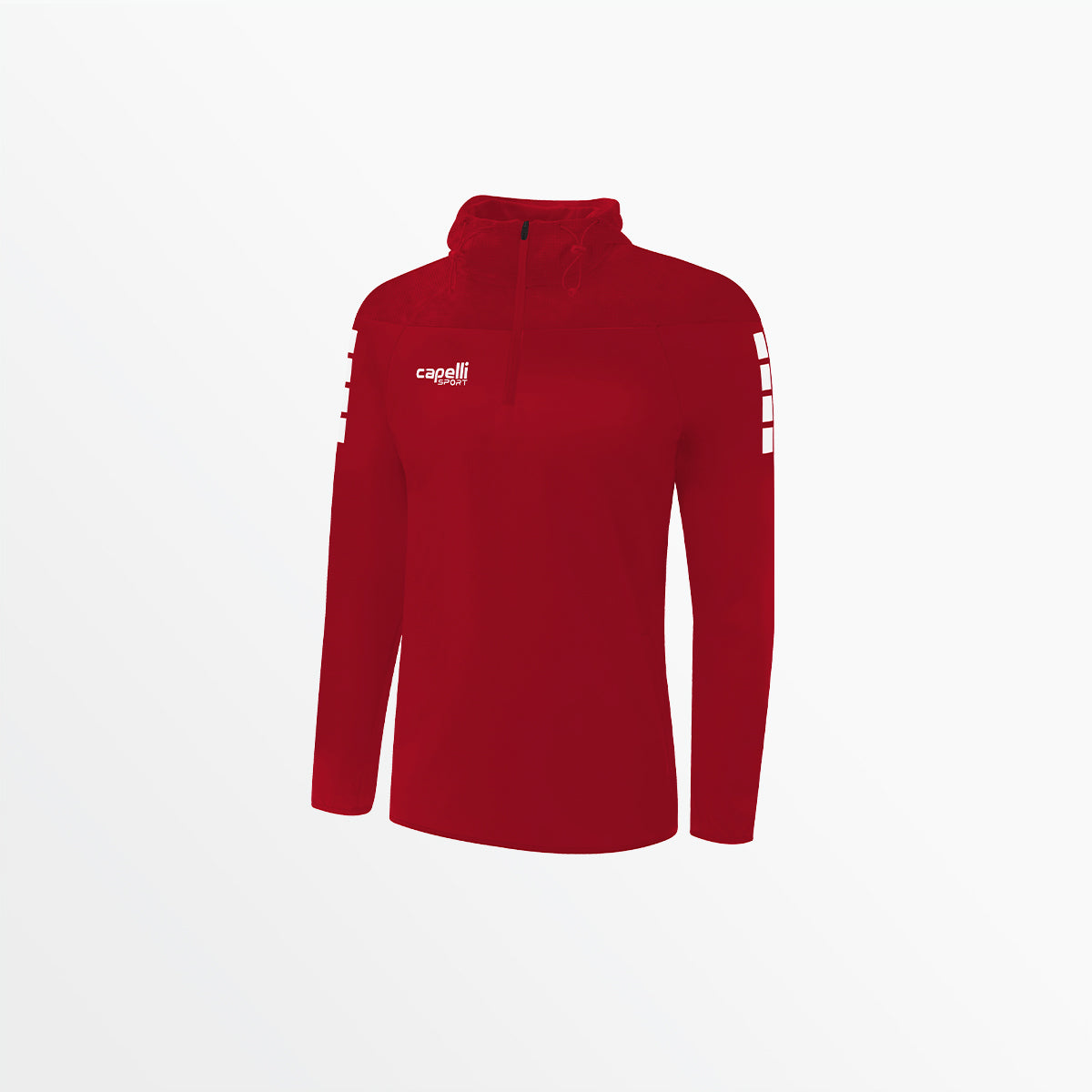 Women's Tribeca 1/4 Zip Therma Fleece Hoodie Capelli Sport XS Red