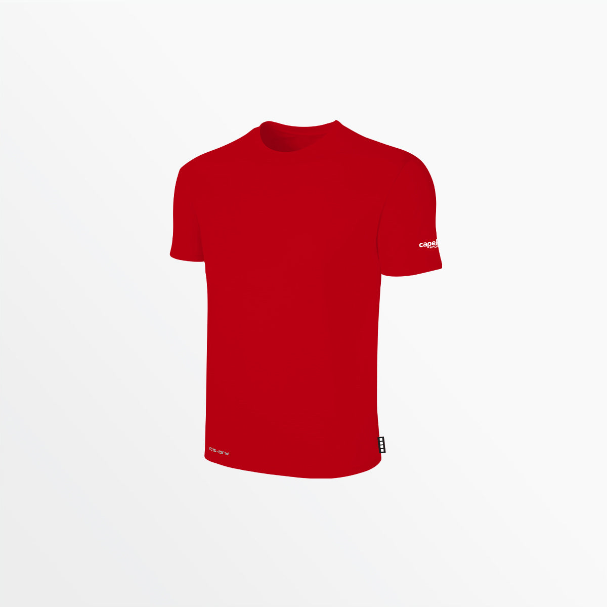 Youth CS-DRY Tee with Sleeve Logo Capelli Sport XXS Red