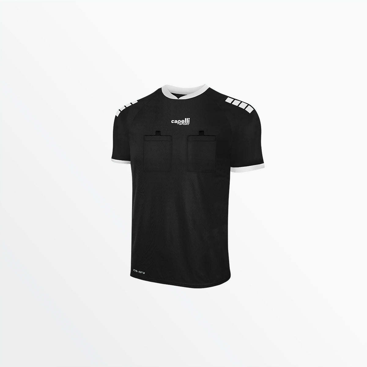 Adult Basics Referee Short Sleeve Jersey Capelli Sport XS Black
