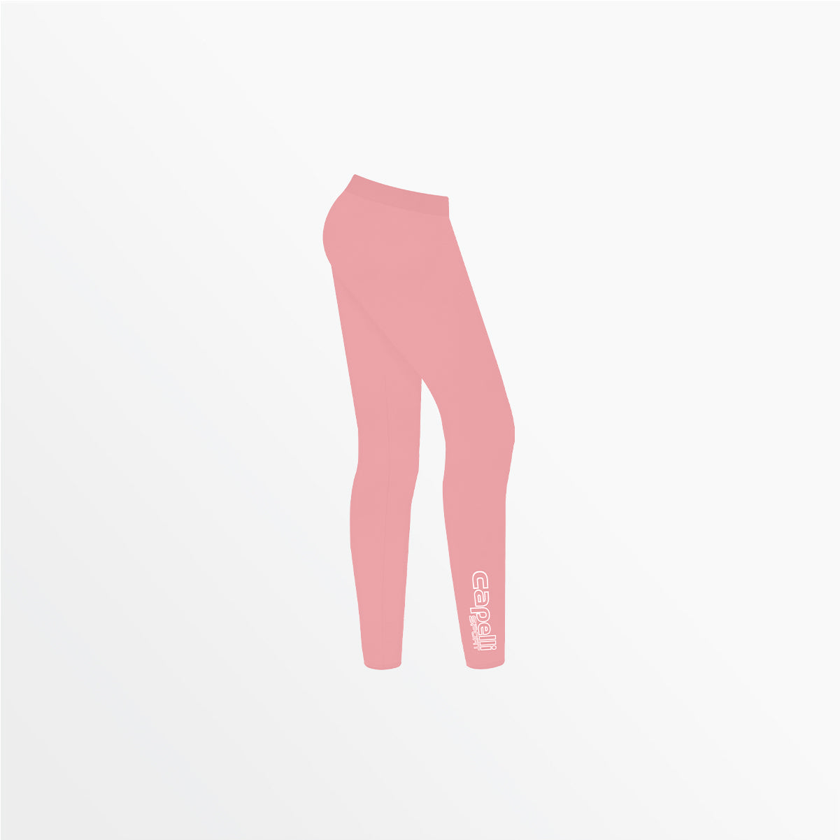 Girl's Mid Rise Logo Cotton Leggings Capelli Sport