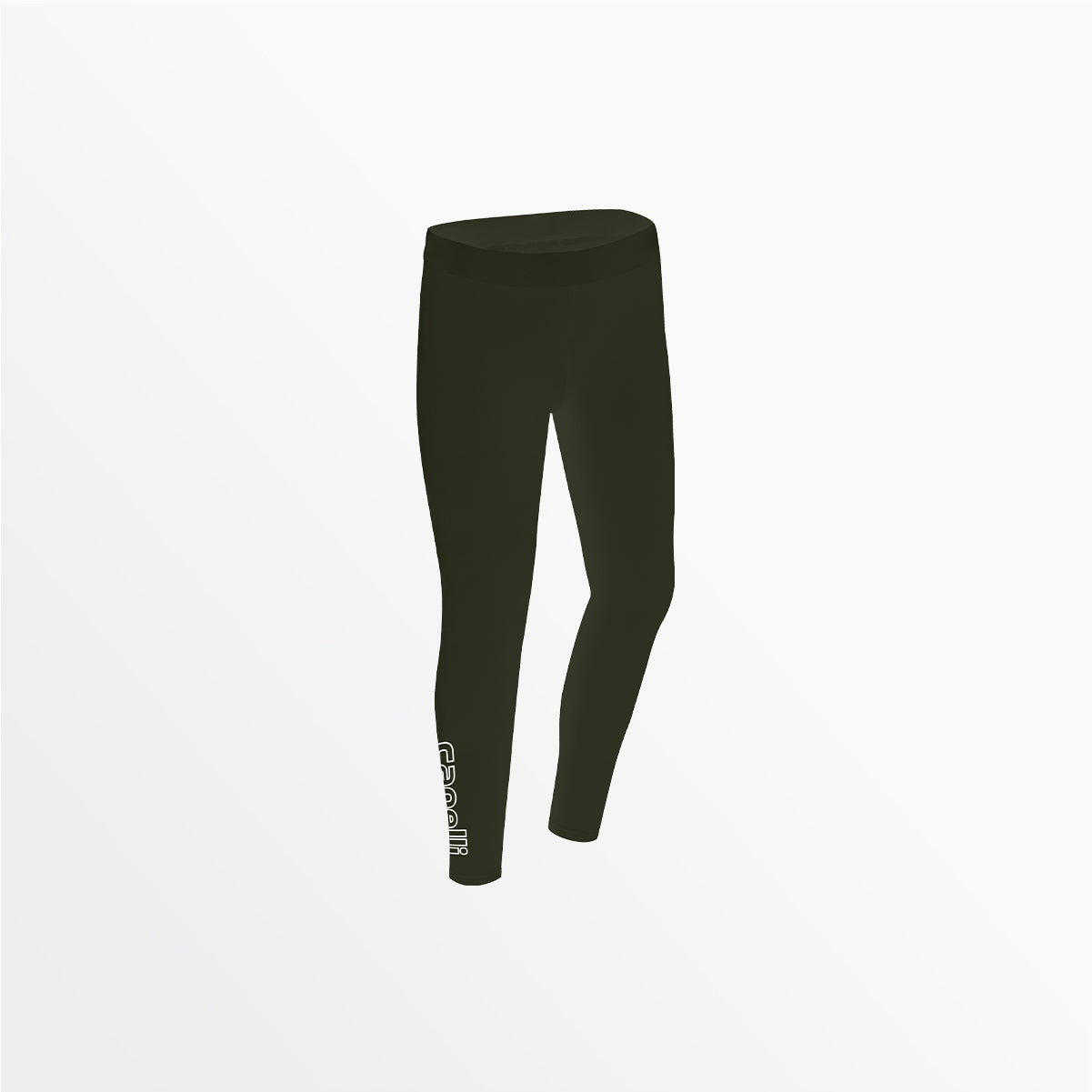 Girl's Mid Rise Logo Cotton Leggings Capelli Sport