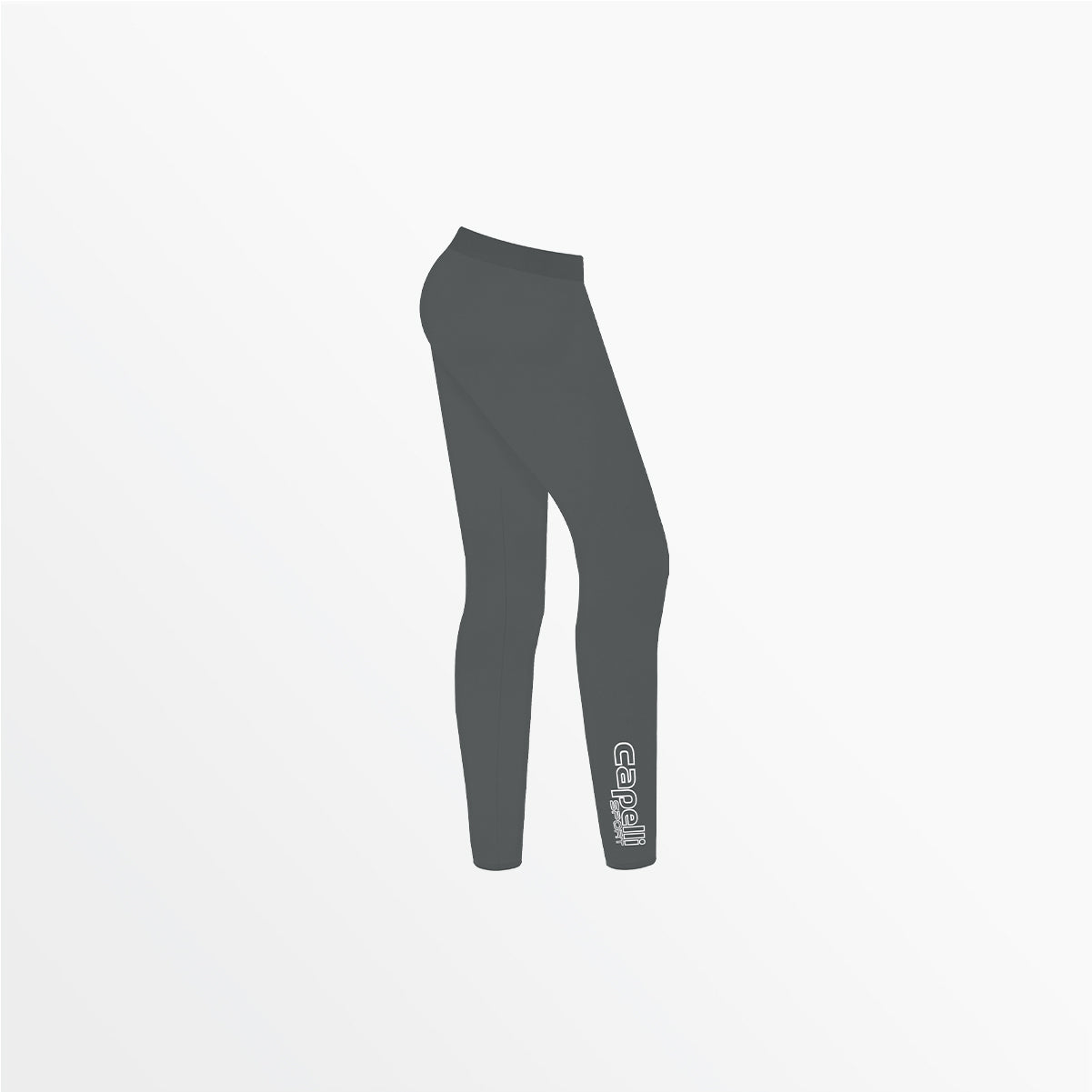 Girl's Mid Rise Logo Cotton Leggings Capelli Sport