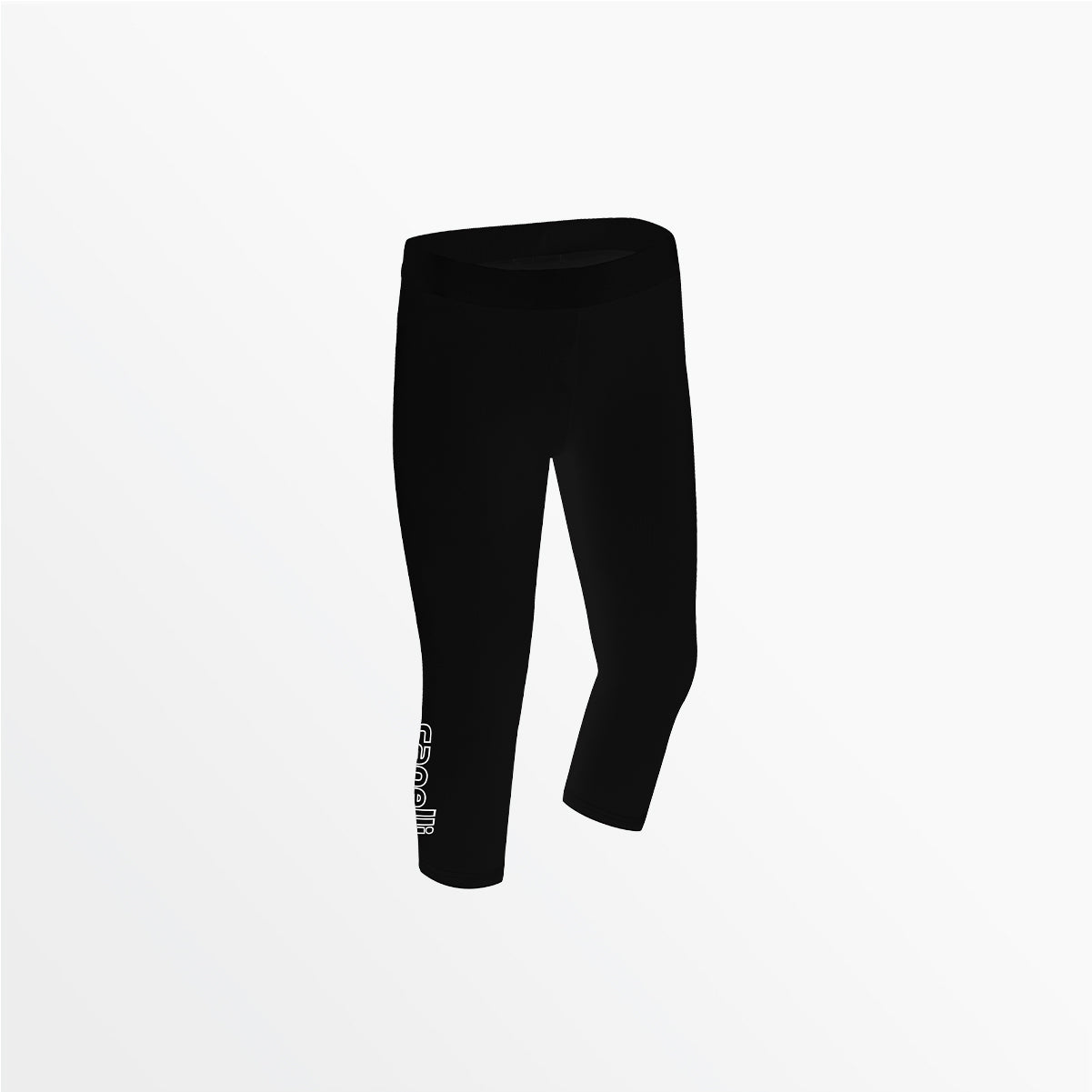 Women's Mid Rise Logo 3/4 Cotton Leggings Capelli Sport