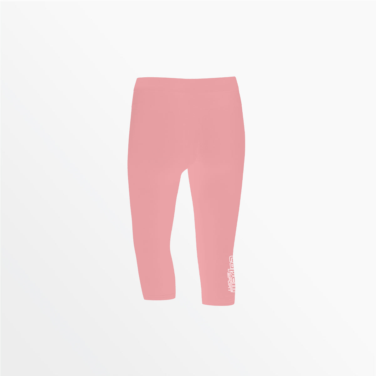 Women's Mid Rise Logo 3/4 Cotton Leggings Capelli Sport XS