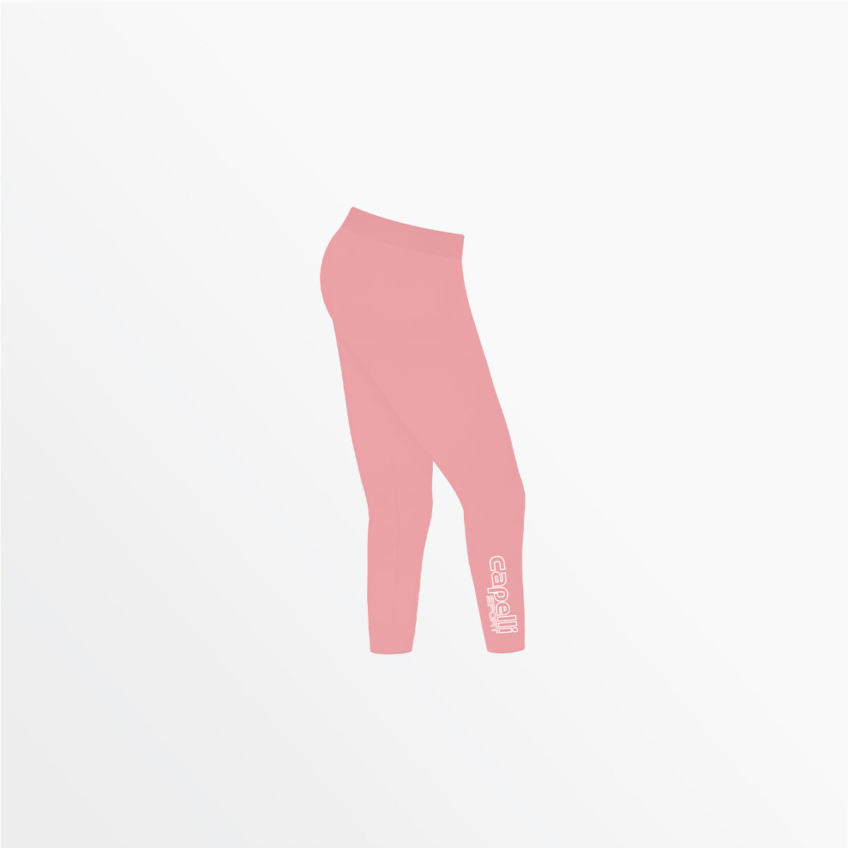 Women's Mid Rise Logo 3/4 Cotton Leggings Capelli Sport