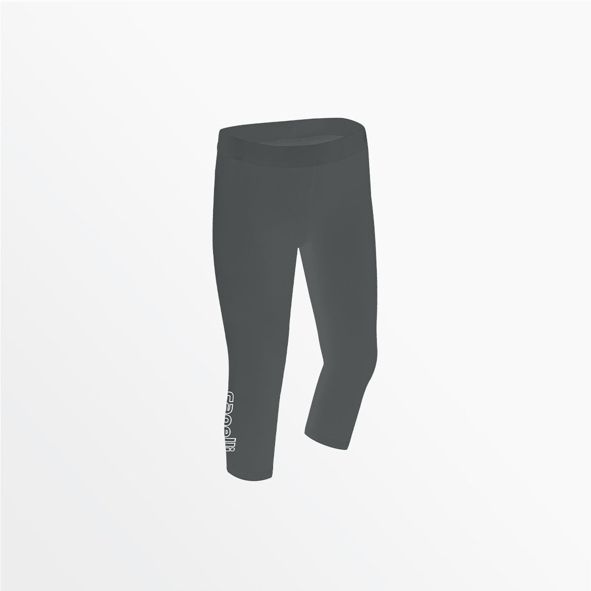 Women's Mid Rise Logo 3/4 Cotton Leggings Capelli Sport