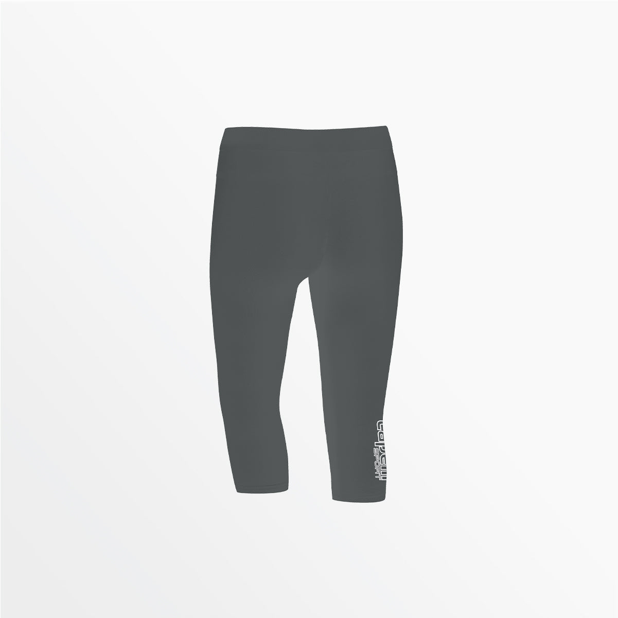 Women's Mid Rise Logo 3/4 Cotton Leggings Capelli Sport XS
