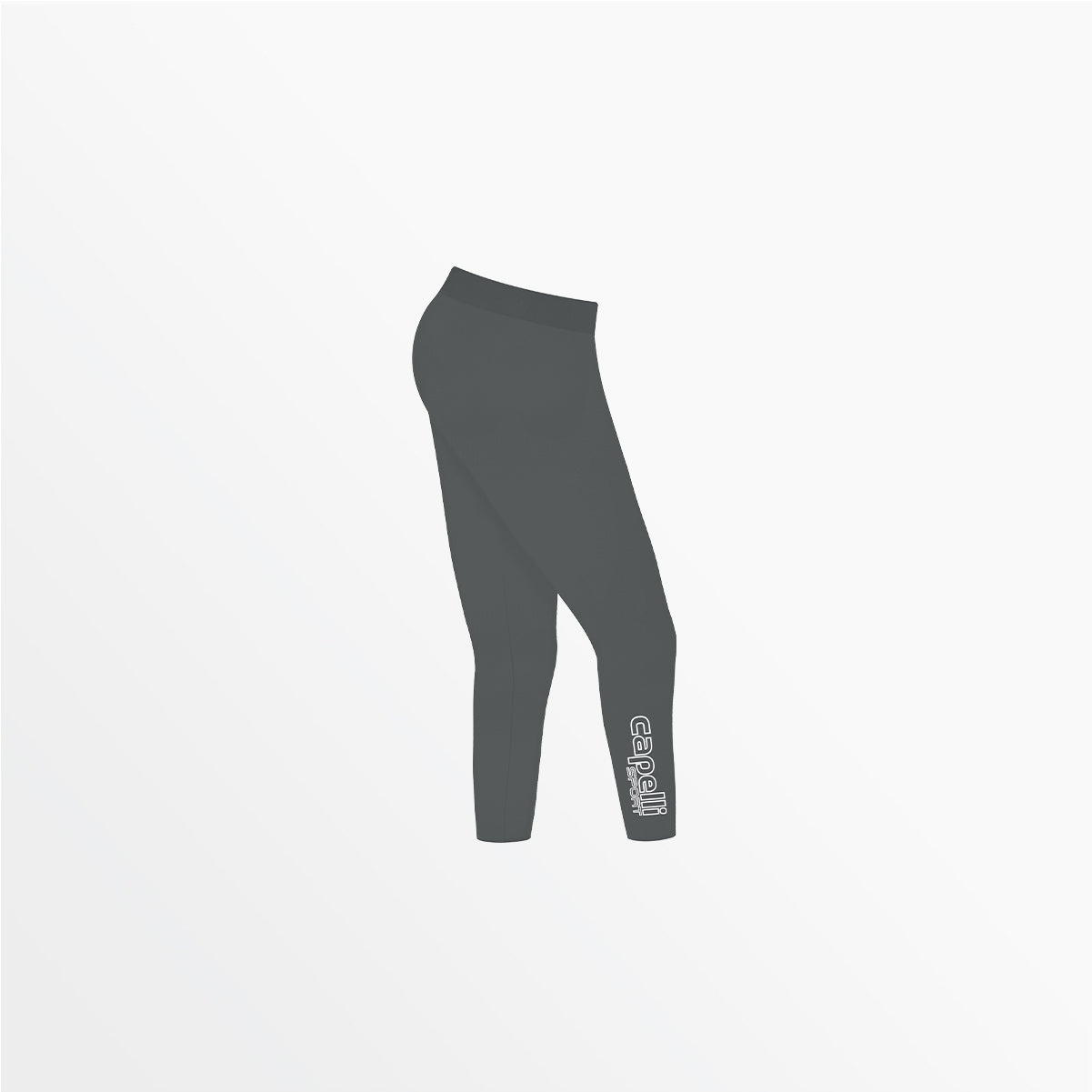 Women's Mid Rise Logo 3/4 Cotton Leggings Capelli Sport