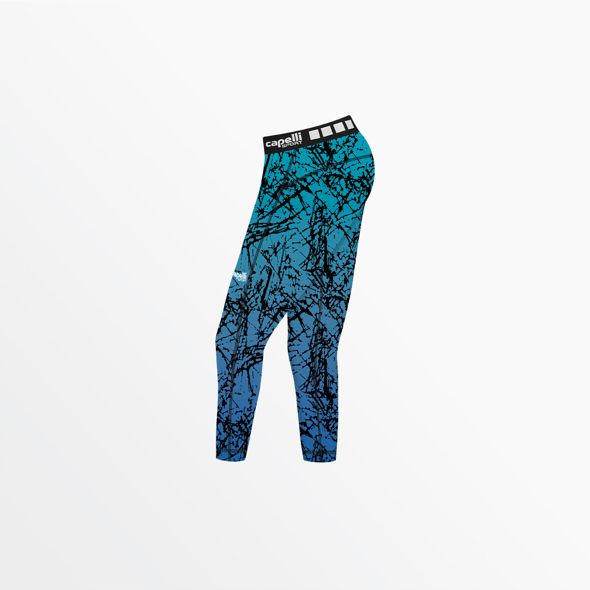 Girl's 3/4 Distressed Ombre Performance Tights Capelli Sport