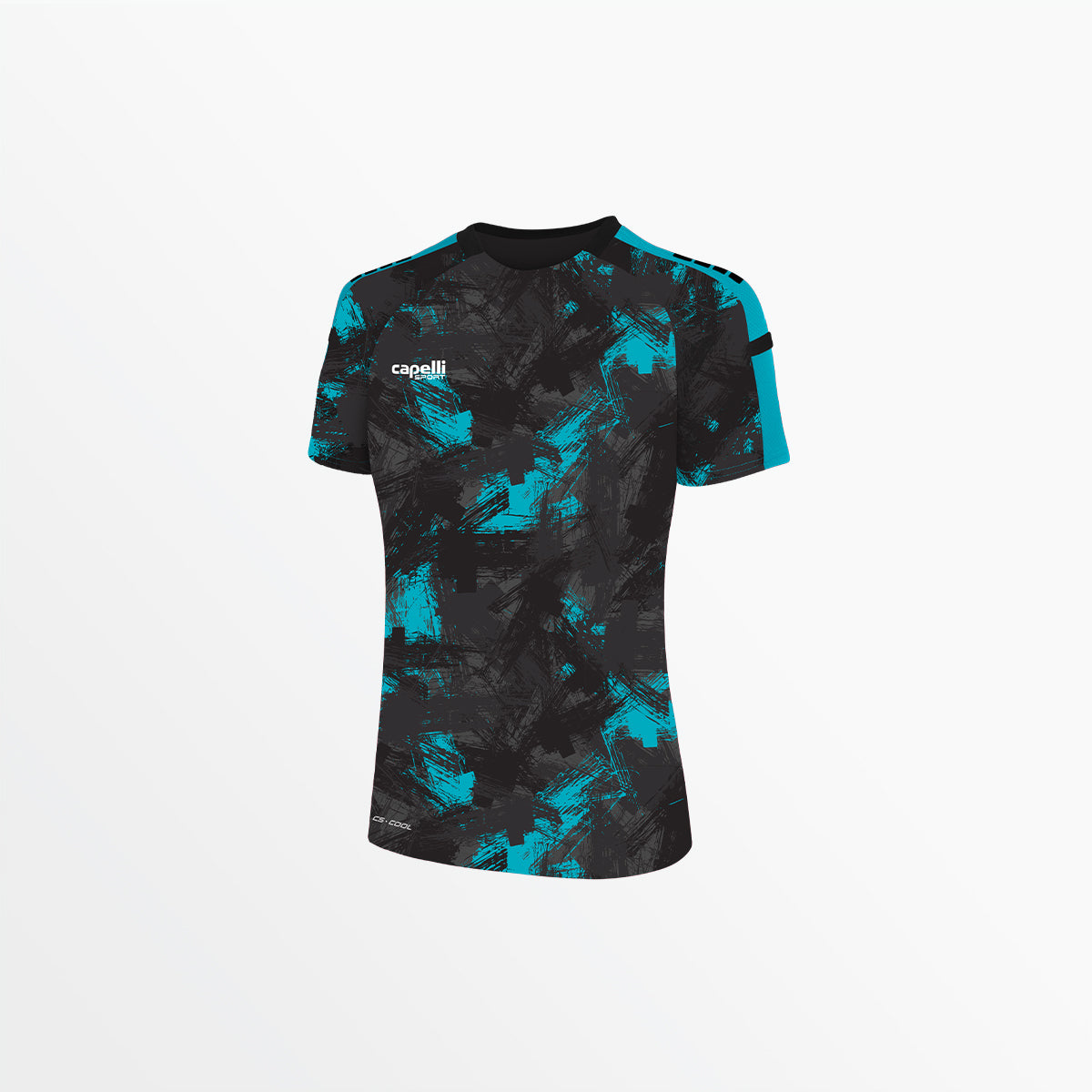 Women's Pitch II Camo Strokes Jersey Capelli Sport XS Turquoise
