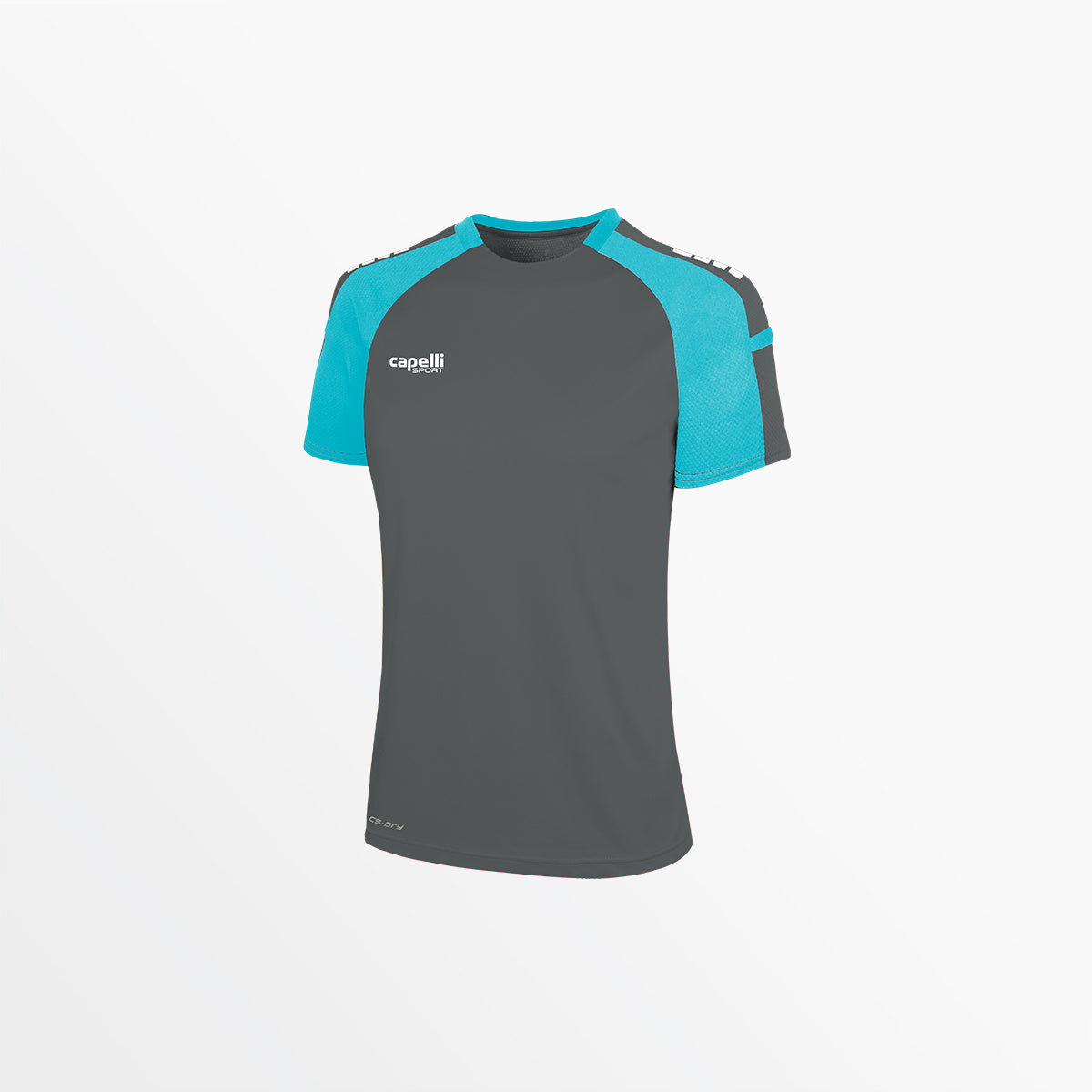 Women's Pitch II Jersey Capelli Sport XS Medium Grey Turquoise