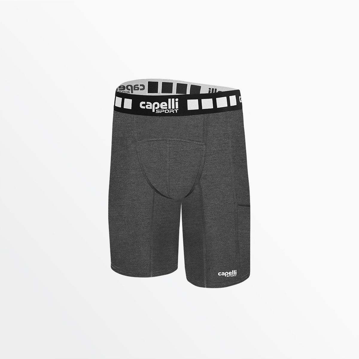 Adult Performance Shorts With Pockets NEW ARRIVAL Capelli Sport S Dark Heather Grey